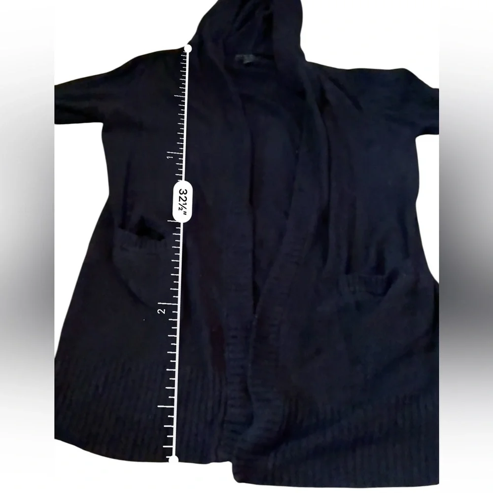 Barefoot Dreams‎ CozyChic Ultra Lite Hooded Cardigan Women’s Size Large Black